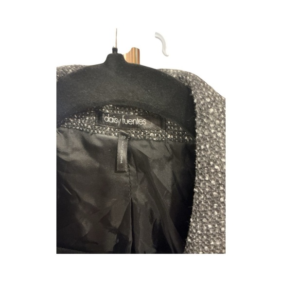 Daisy Fuentes Charcoal Tweed Blazer size 10 - Picture 8 of 10